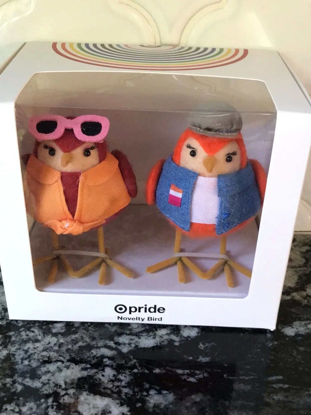 Target Featherly Friend PRIDE Mini Birds 2025 LGBTQIA 2 Pk GAL & PAL SEALED
